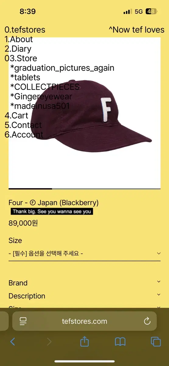 AECA WHITE X NO STRESS Ball Cap (OS) #aeca,#에이카화이트